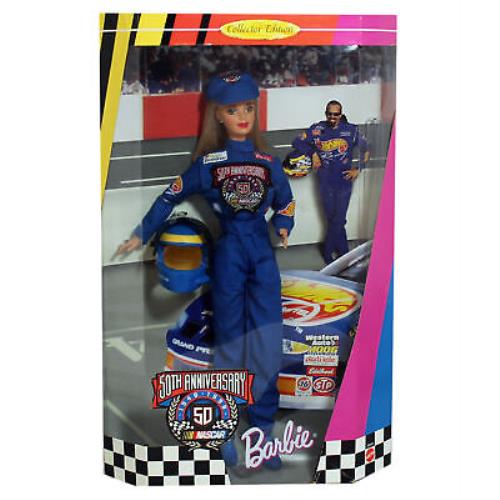 1998 50th Anniversary Nascar Barbie Nrfb 20442 Mint Box