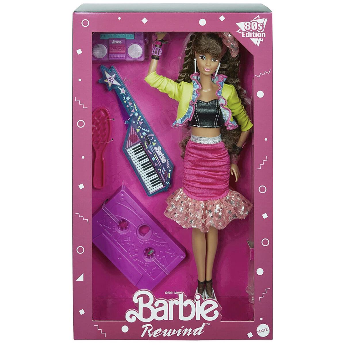 Mattel Barbie Rewind 80`S Edition Doll with Accessories GTJ88