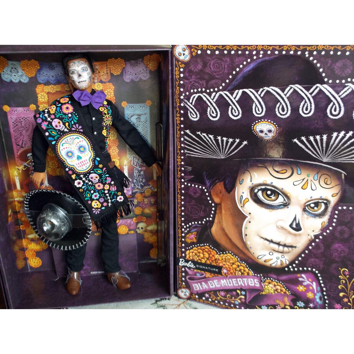 2021 Dia De Los Muertos Ken with Mattel Shipper Nrfb