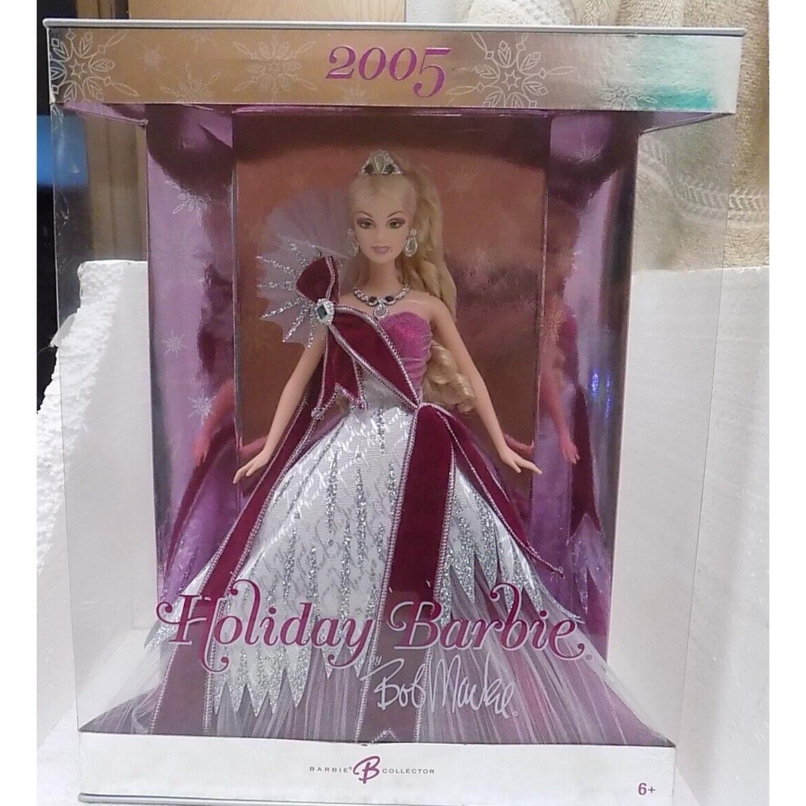 Bob Mackie Holiday 2005 Barbie Doll Nrfb Purple