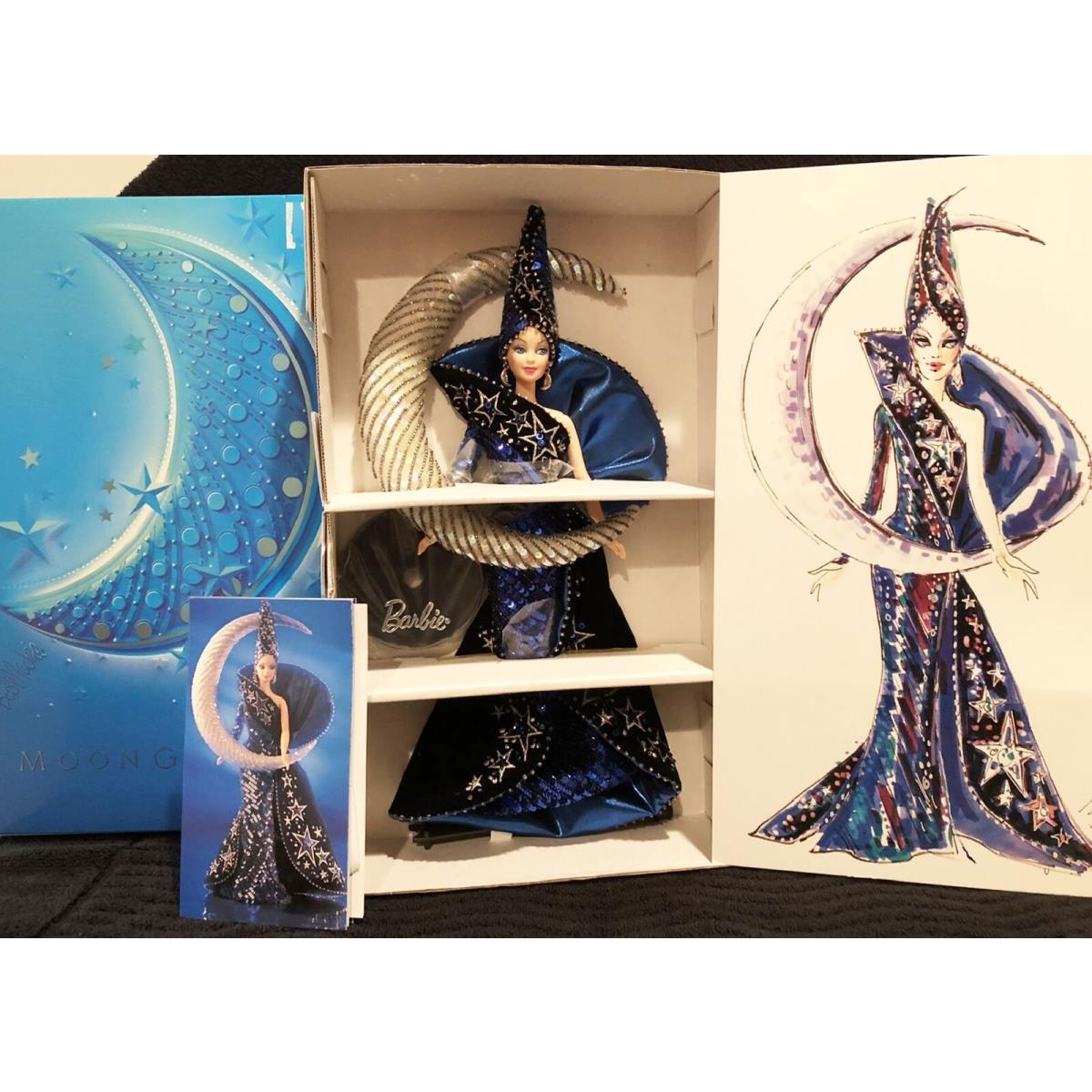 Barbie Moon Goddess by Bob Mackie 1996 Mattel 14105 Coa Nrfb w Shipper