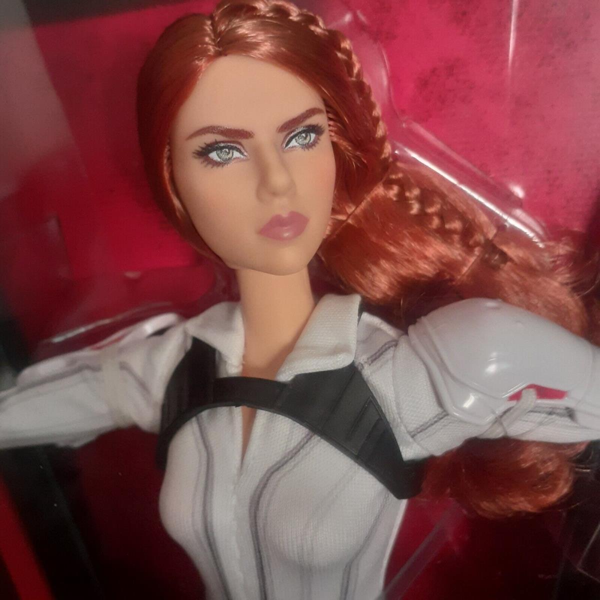 Barbie Marvel Black Widow White Suit Nrfb 2019 Limited Edition Doll GHT82