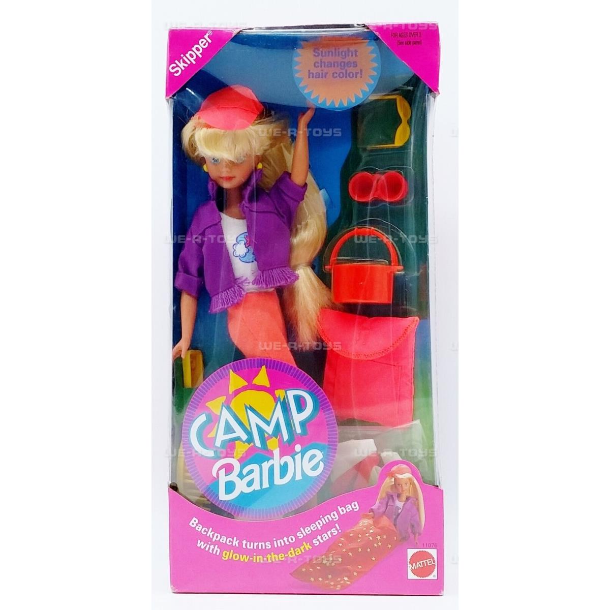 Camp Barbie Skipper Doll 1993 Mattel No. 11076 Nrfb