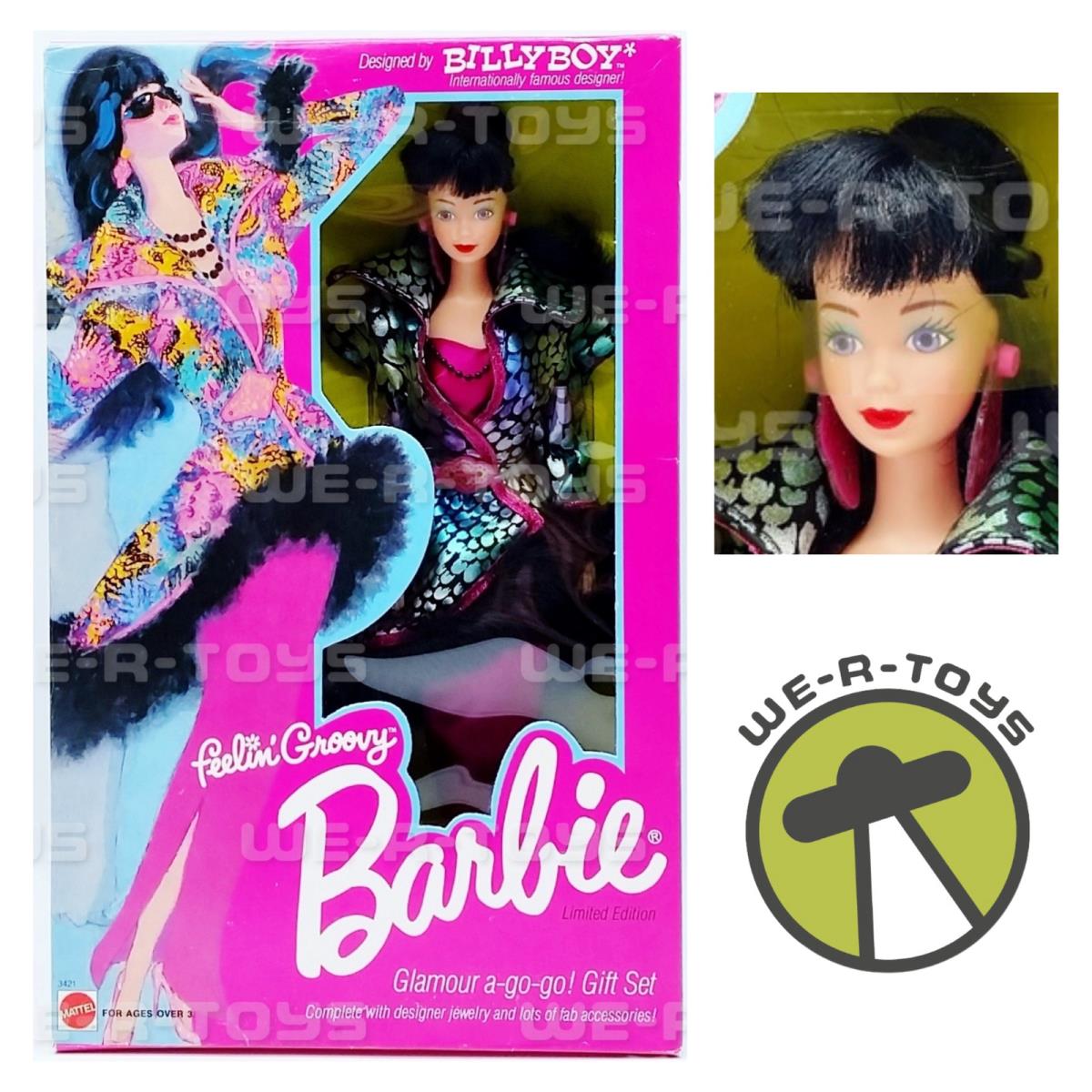 Feelin` Groovy Barbie Designed by Billy Boy 1986 Mattel 3421 Nrfb