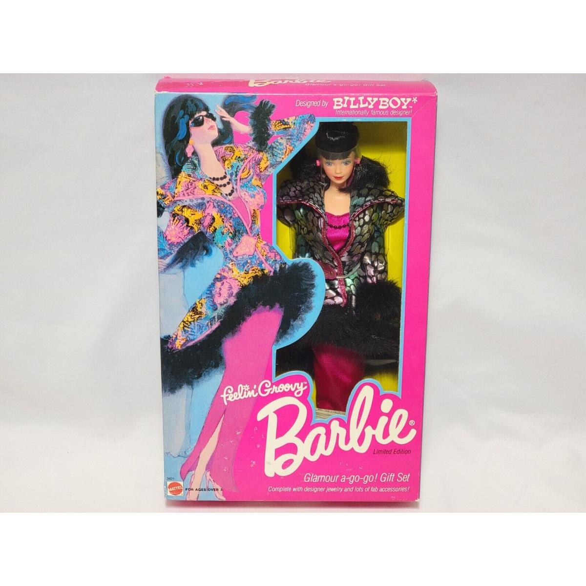 Barbie Limited Edition Feelin` Groovy Glamour A-go-go Gift Set Doll Vtg 1986