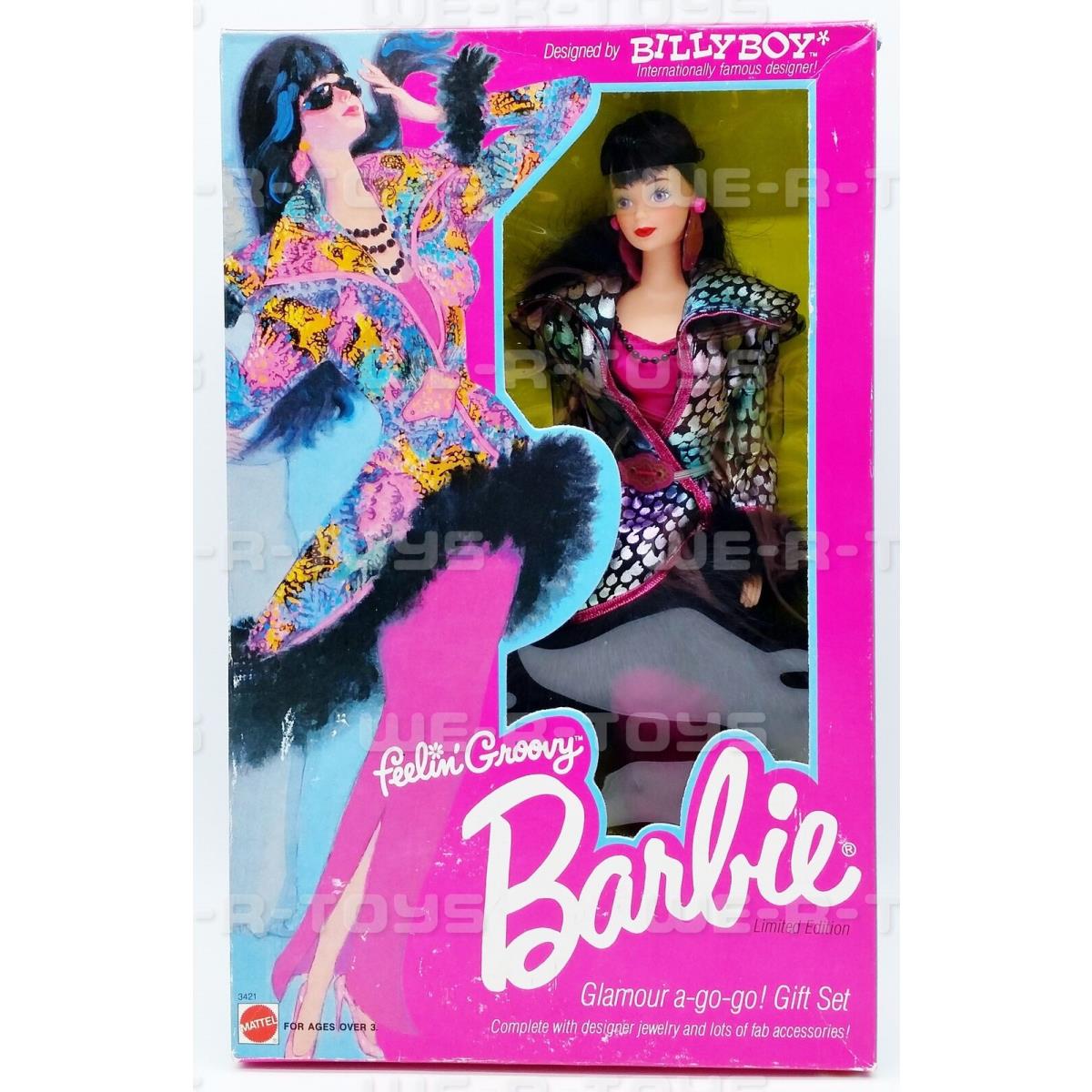 Feelin` Groovy Barbie Designed by Billy Boy 1986 Mattel 3421 Nrfb 1