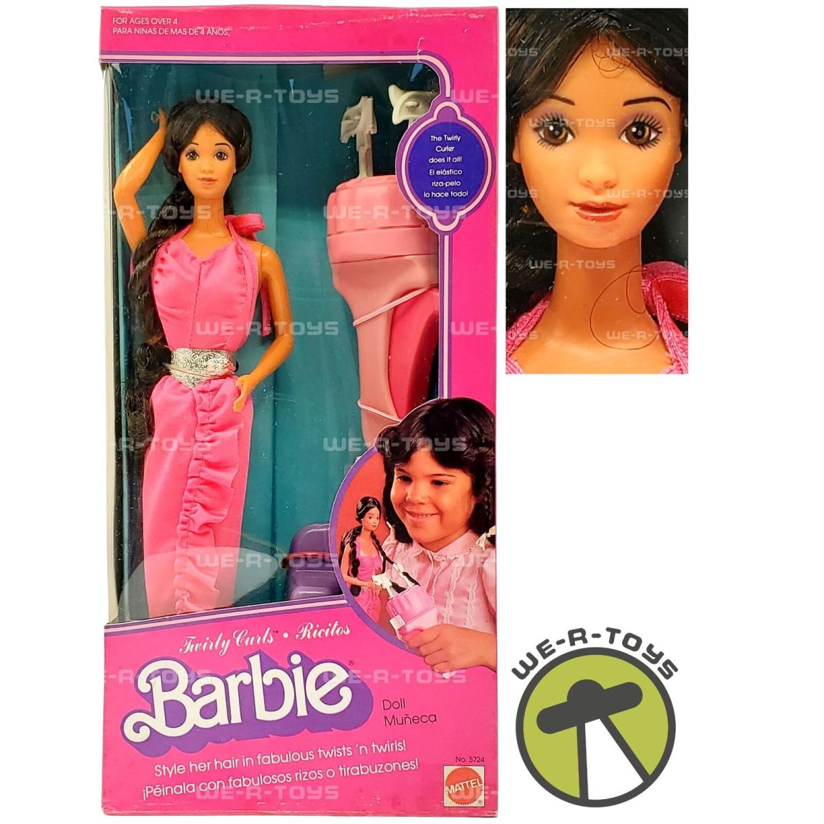 Twirly Curls Ricitos Hispanic Barbie Doll 1982 Mattel 5724 Nrfb