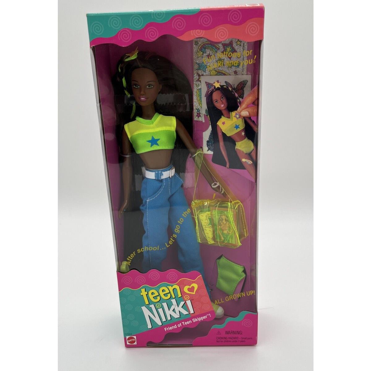 Htf 1996 Teen Nikki All Grown UP AA Friend of Skipper Barbie Doll 17353 Nrfb