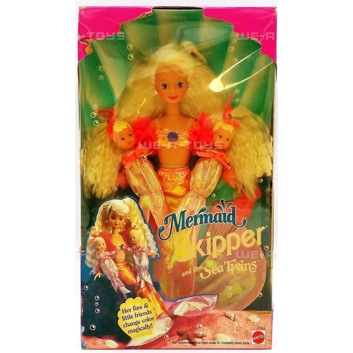 Mermaid Skipper and The Sea Twins Barbie Doll Set 1993 Mattel 10506