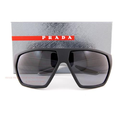 Prada Sport Sunglasses PS 08US 453 5W1 Black/grey Polarized For Men
