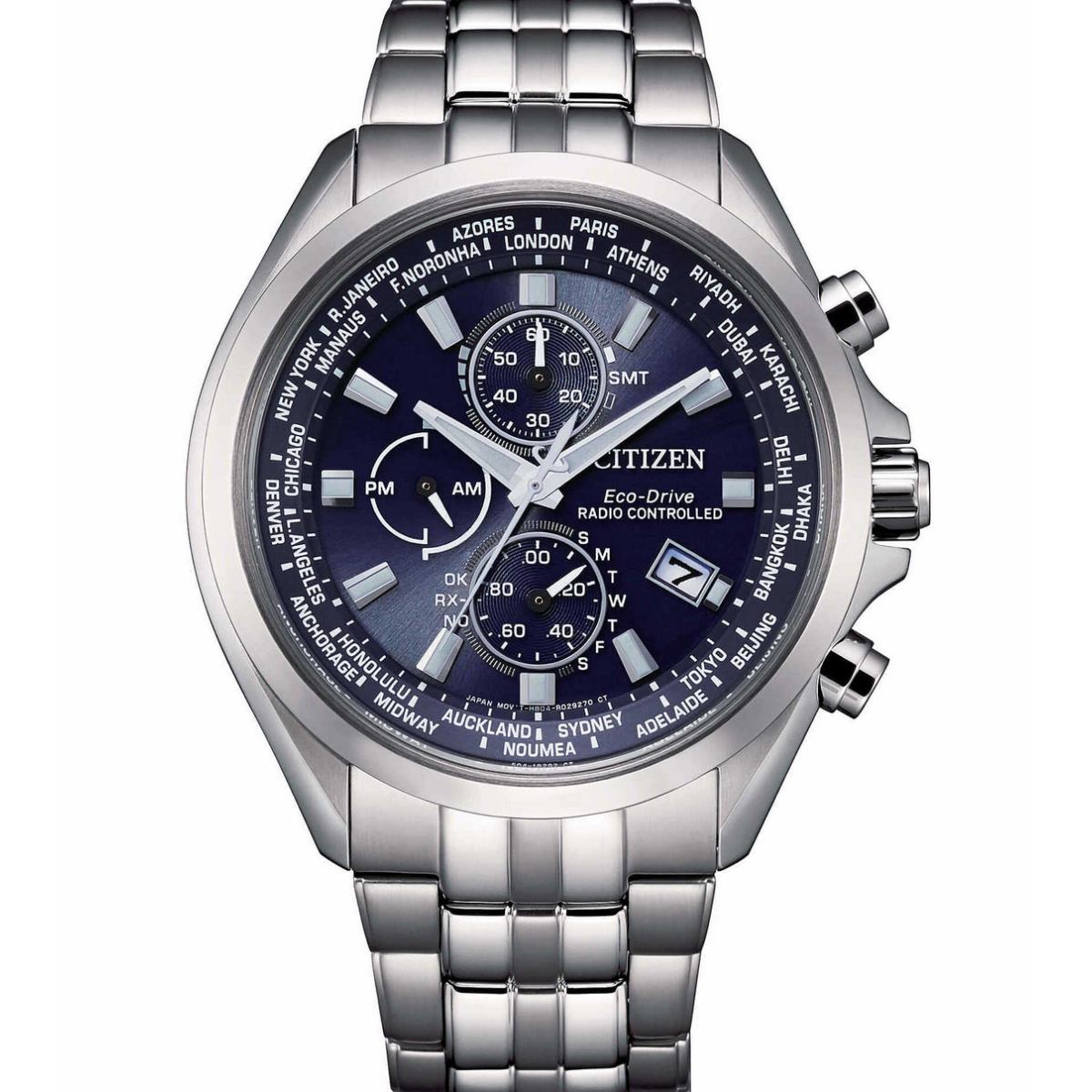 Citizen Eco-drive Radio Controlled Blue Dial Sapphire Crystal Watch AT8200-87L