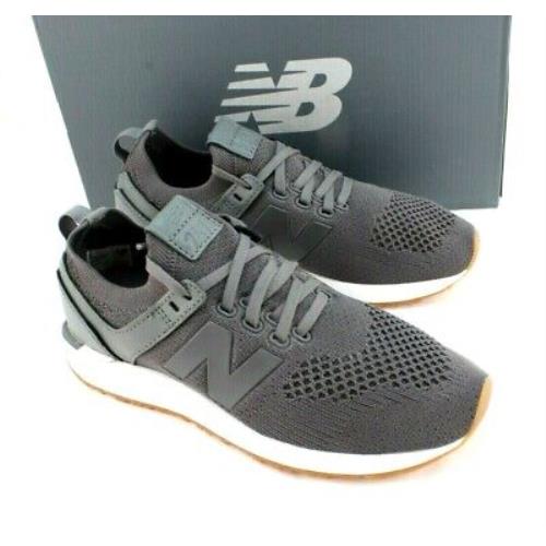 New Balance 247 Size 8.5 B Lifestyle Dark Gray/ White Women`s Sneakers - Castlerock Gray / White