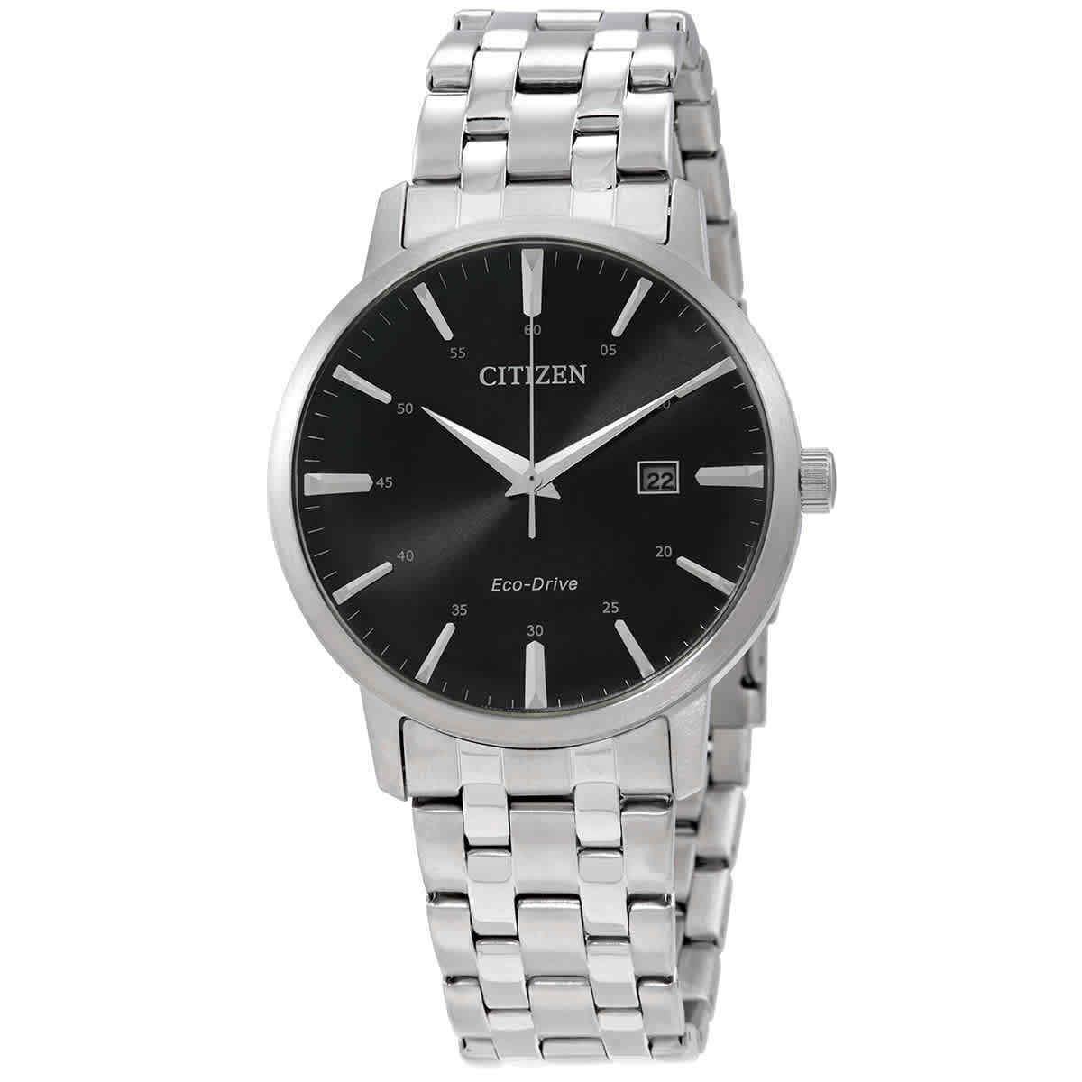 Citizen Eco-drive Black Dial Men`s Watch BM7460-88E