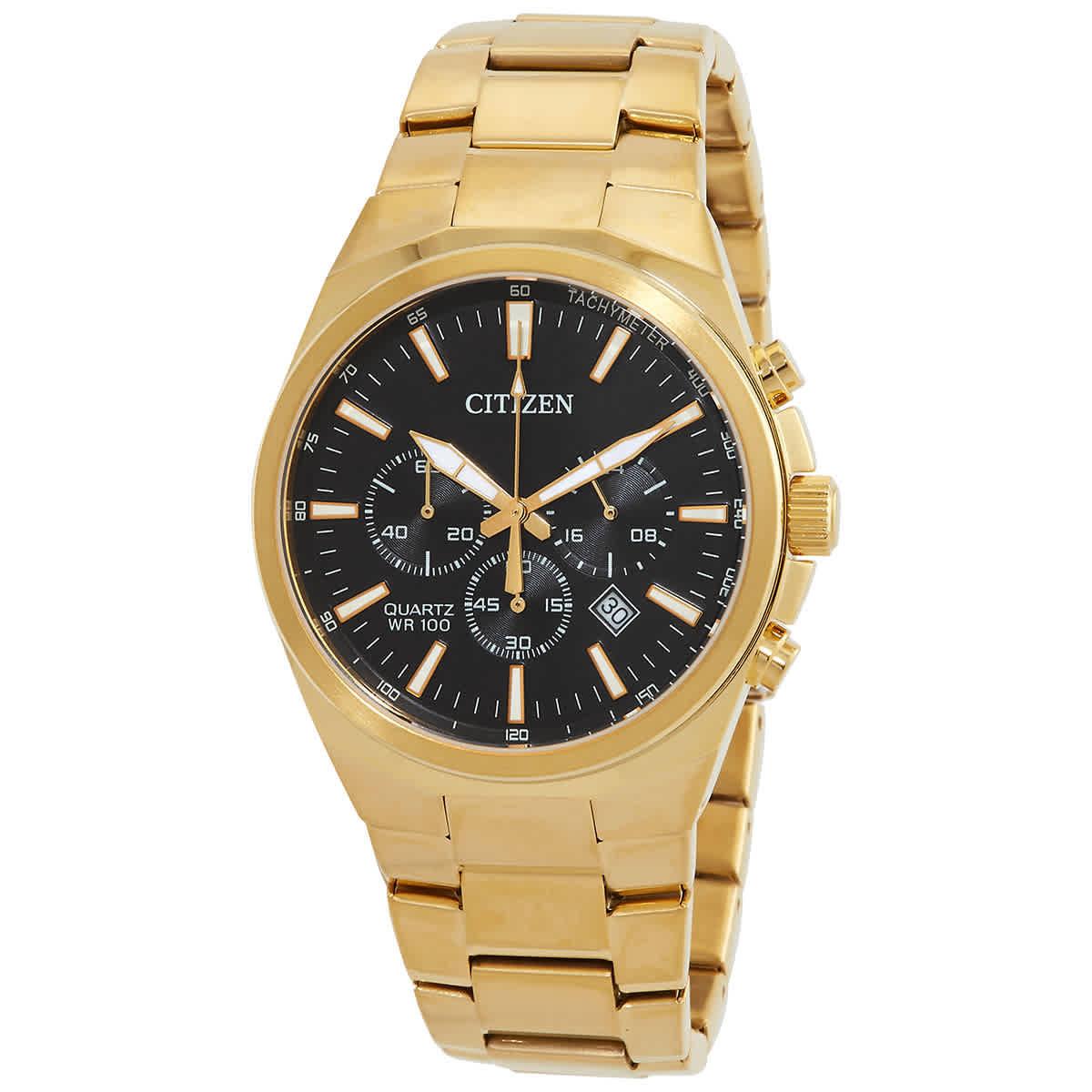 Citizen Chronograph Quartz Black Dial Men`s Watch AN8173-51E
