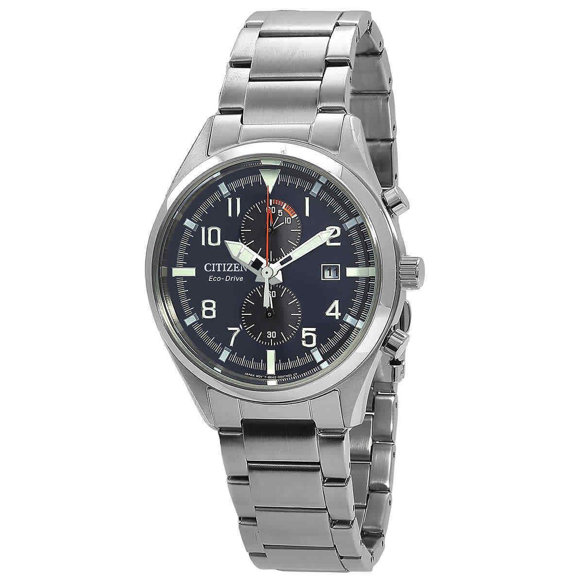 Citizen Chronograph Eco-drive Blue Dial Men`s Watch CA7028-81L