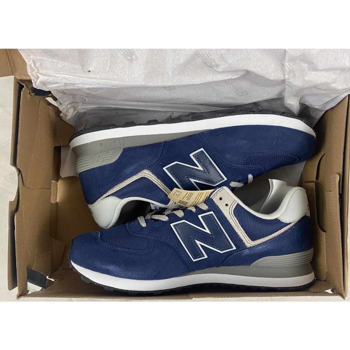 Men`s Size 11 - New Balance 574 Classics Athletic Shoe - Navy - ML574EVN