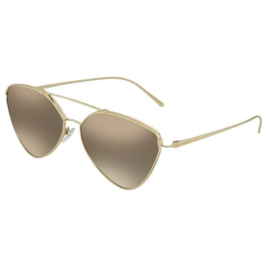 Prada PR51US ZVN-5O0 Gold/grey Gradient Mirrored Lens Aviator Sunglasses