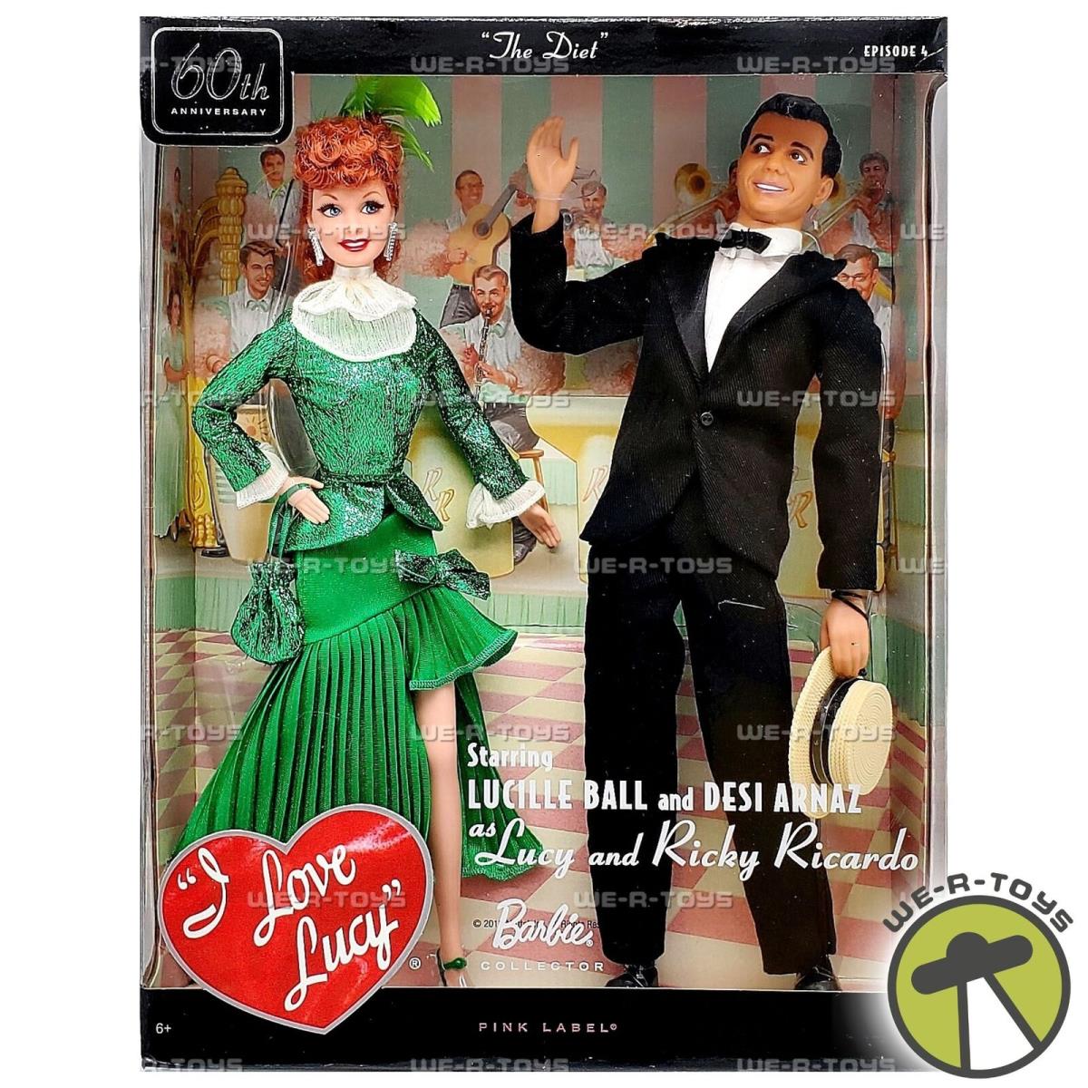 Barbie I Love Lucy Gift Set Lucy and Ricky in Episode 4 The Diet Mattel T7901