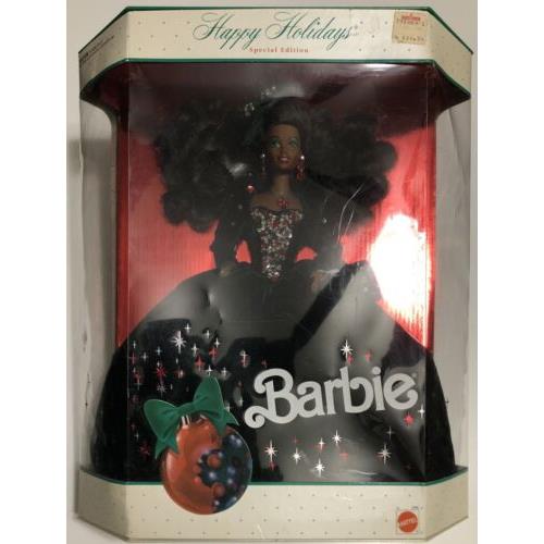 Vintage 1991 Happy Holidays Barbie Special Edition African American Nrfb Nos