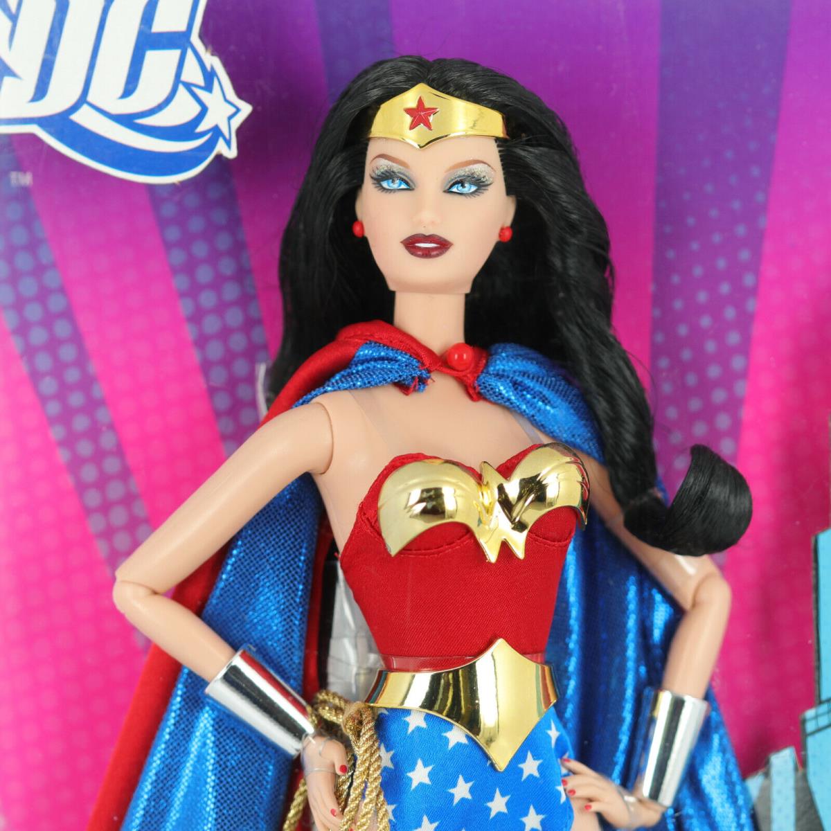 2008 DC Wonder Woman Barbie by Mattel Pink Label Nrfb