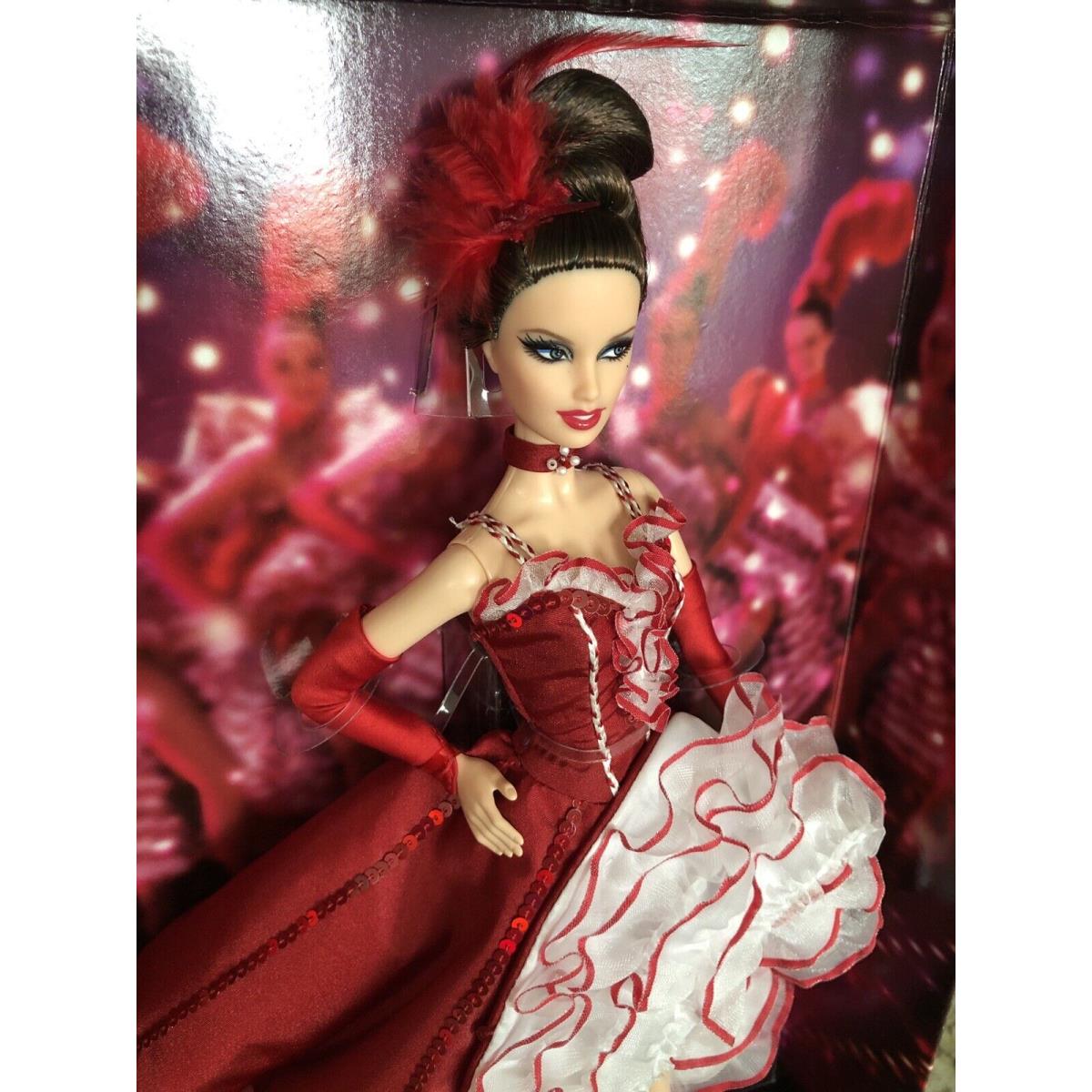 Gold Label Moulin Rouge Barbie Doll with Earrings