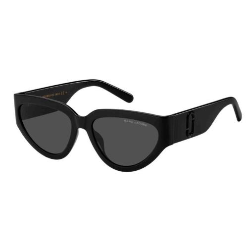 Marc Jacobs Marc-645/S 0807-IR Black/grey Cat-eye Women`s Sunglasses - Frame: Black, Lens: Grey