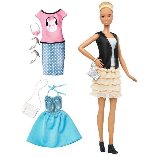 Barbie Fashionistas Fashions Leather Ruffles Doll Tall Blonde - DTF07
