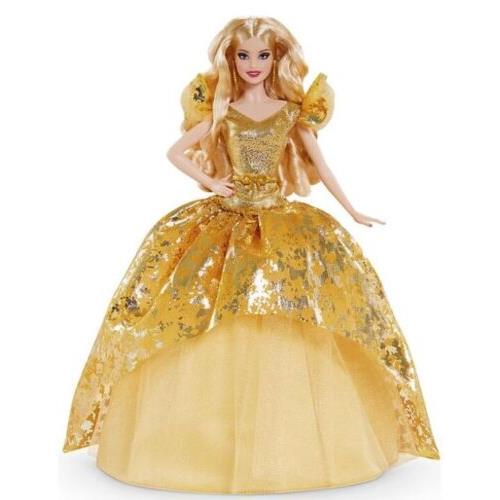 2020 Holiday Blonde Barbie Doll with Shipper IN Stock Now