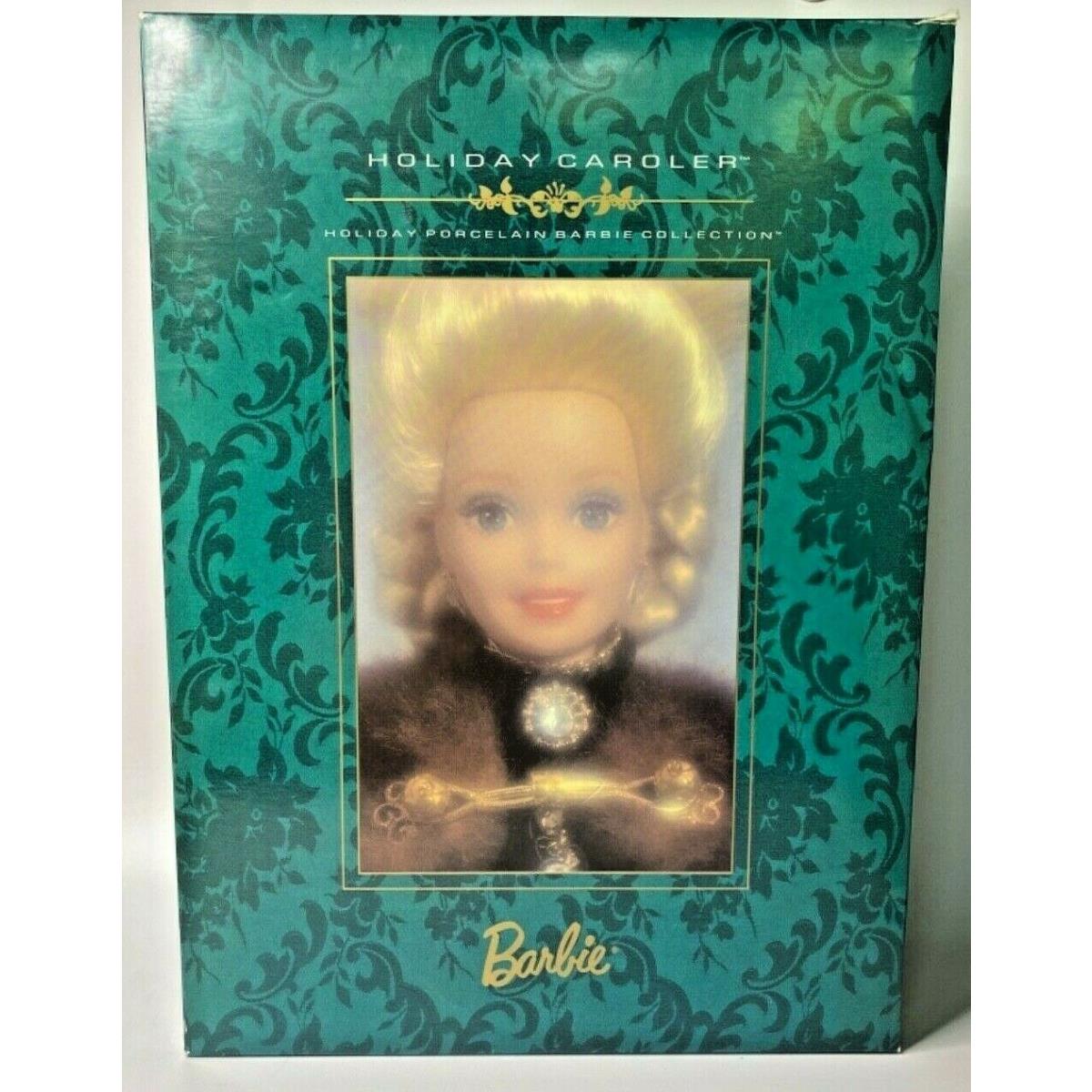 1996 Barbie Holiday Caroler Doll Holiday Porcelain Barbie Collection 4