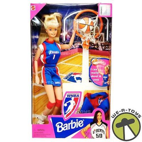 Wnba Basketball Barbie Doll Blonde1998 Mattel 20205 Nrfb