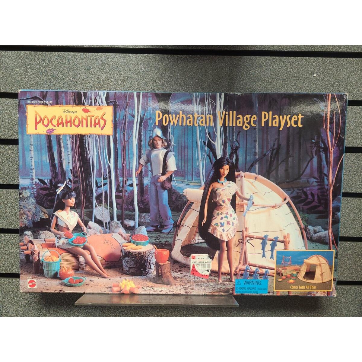 Pocahontas Powhatan Village Playset Disney 67217 Ships Fast