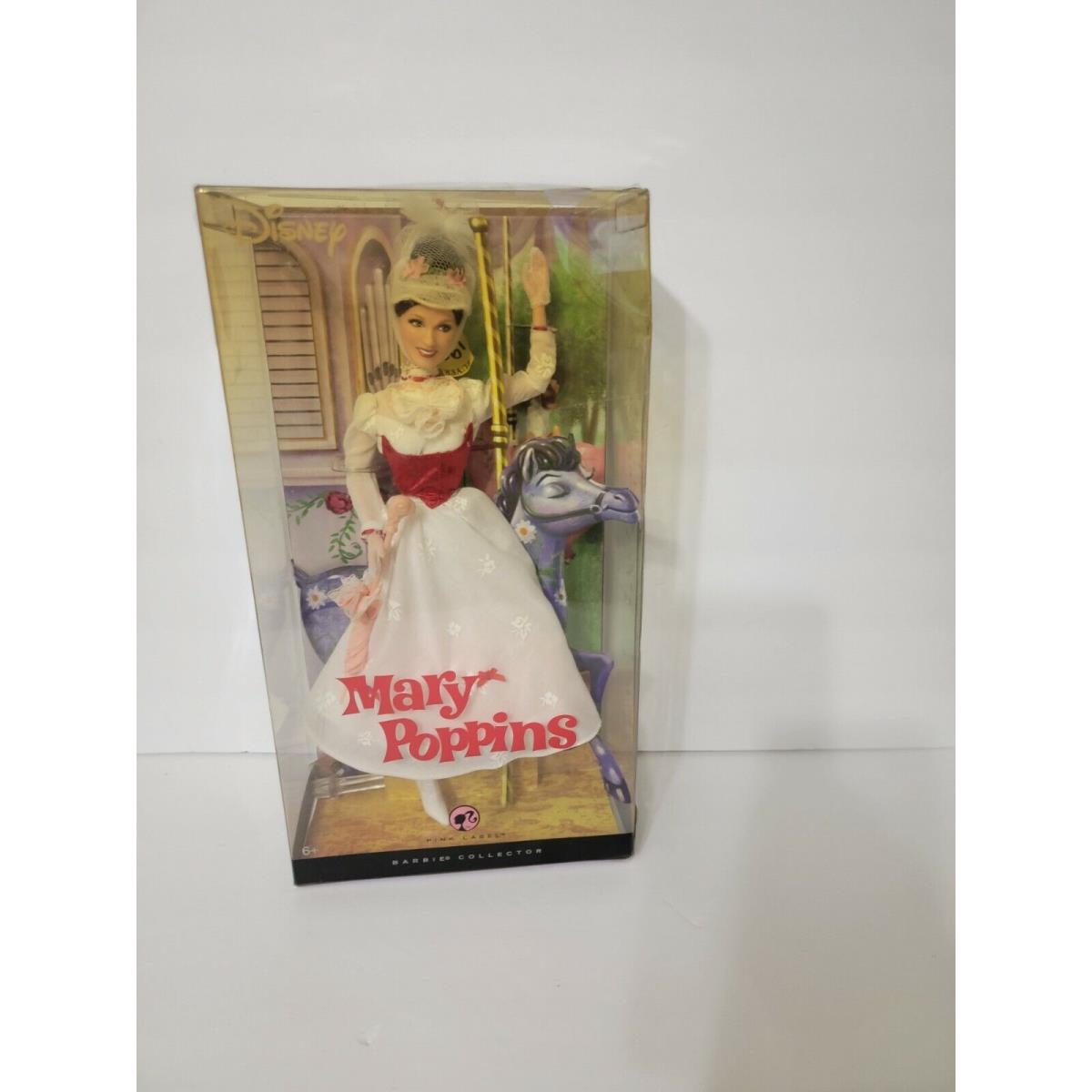 Disney Mary Poppins Barbie Doll Punk Label Collector Mattel 2007 Nrfb Box Damage