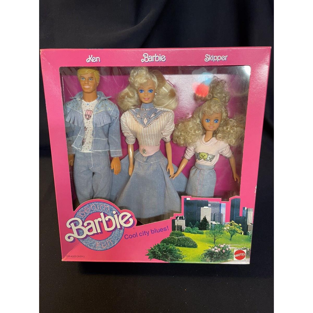 Denim Fun Set Ken Barbie Skipper 1989 Mattel Barbie Vintage