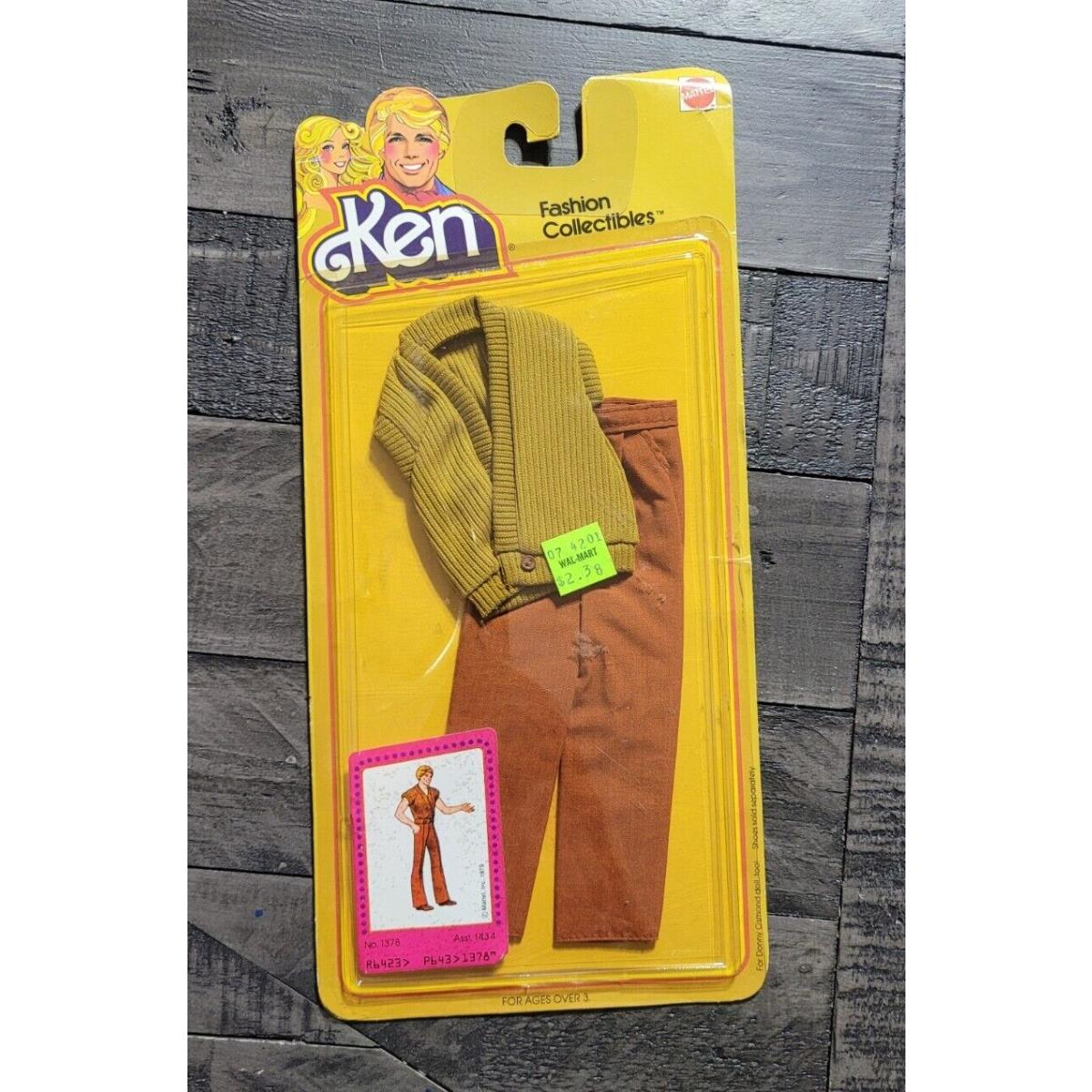 M 1978 -79 Superstar Barbie Ken Fashion Collectibles 1378 Nrfp Sweater-vest Pant