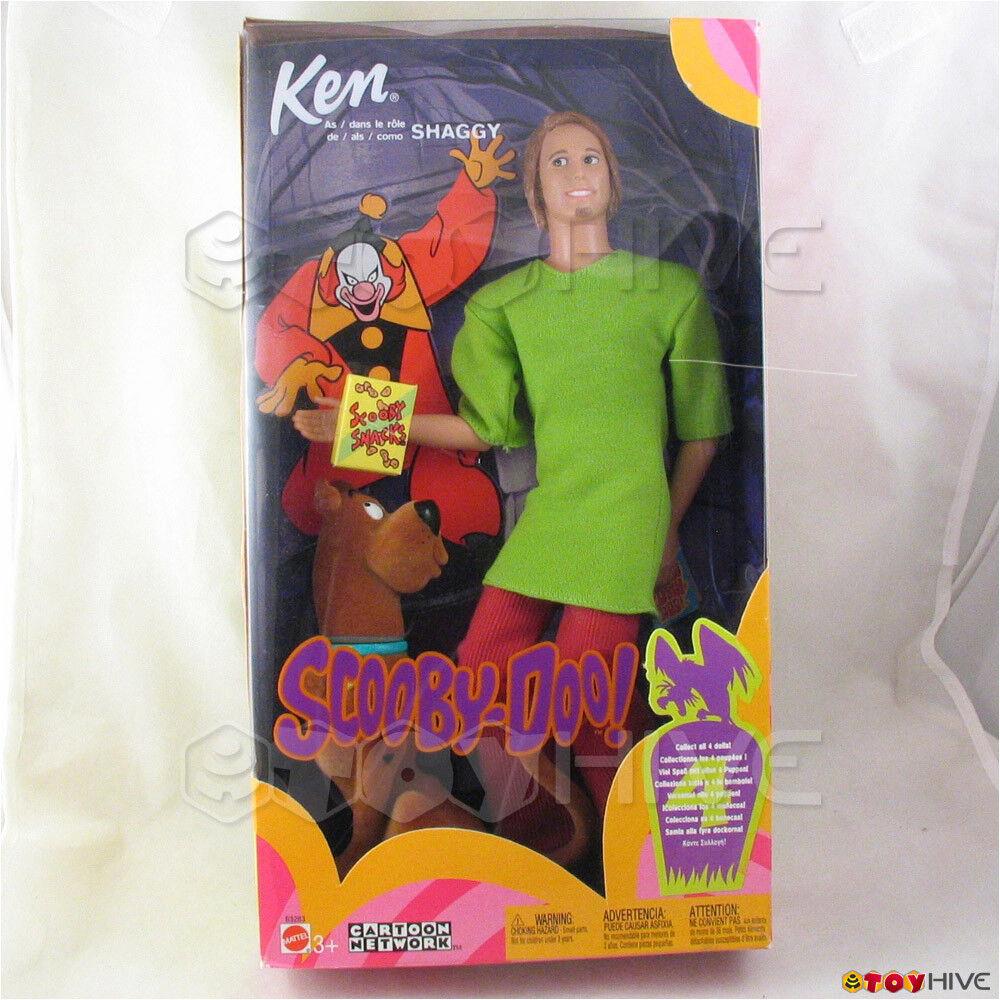 Barbie Scooby Doo Ken as Shaggy with Scooby Doo Dog in Lightly Worn Box