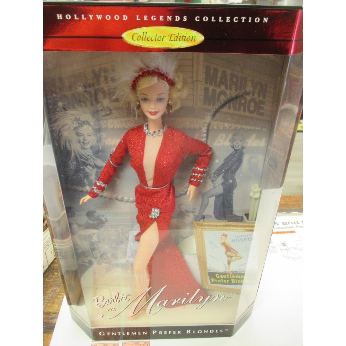 Barbie As Marilyn Monroe Gentlemen Prefer Blondes Red Dress 1997