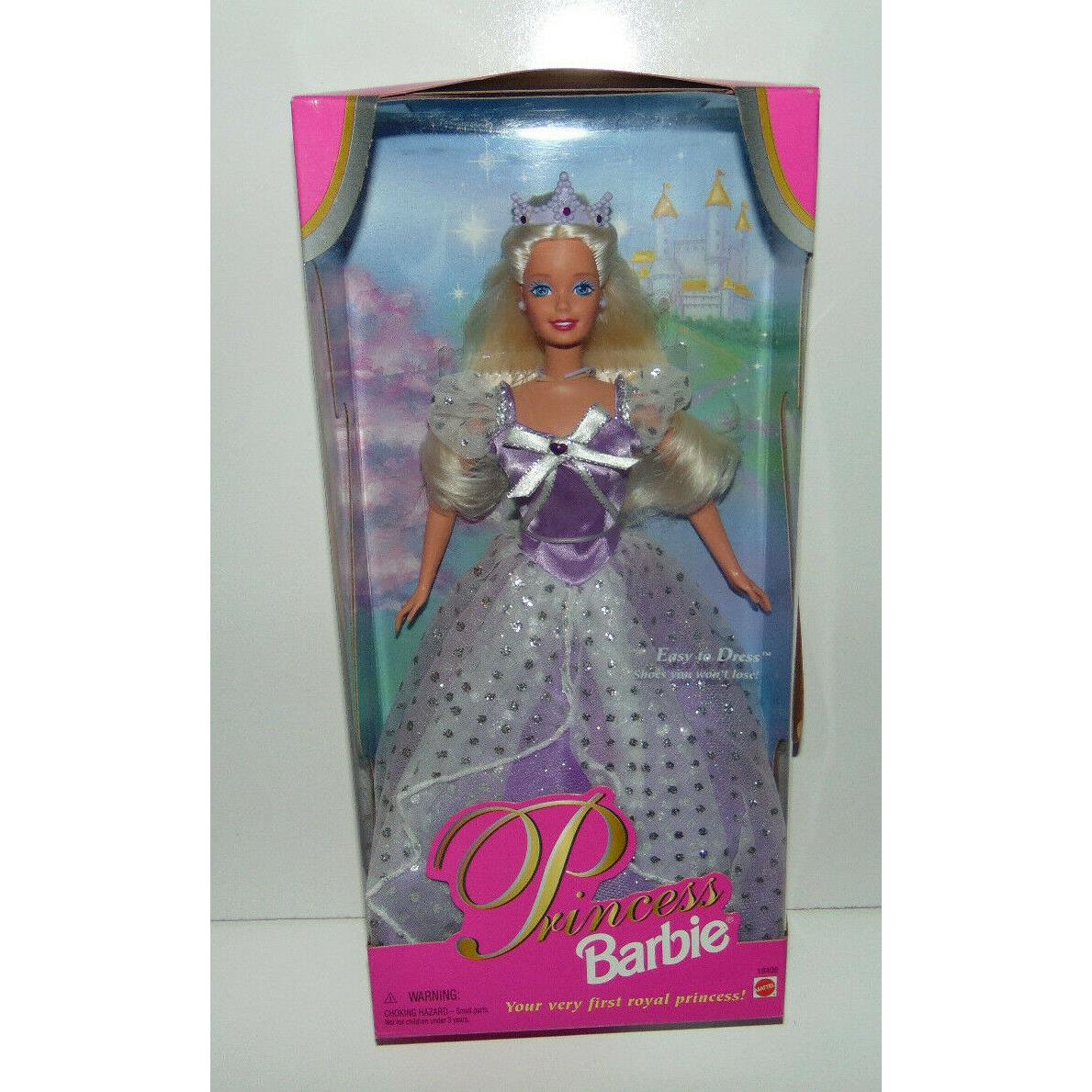 Barbie 1997 Princess 18406 Mattel Nrfb Purple Rare Blonde Hair