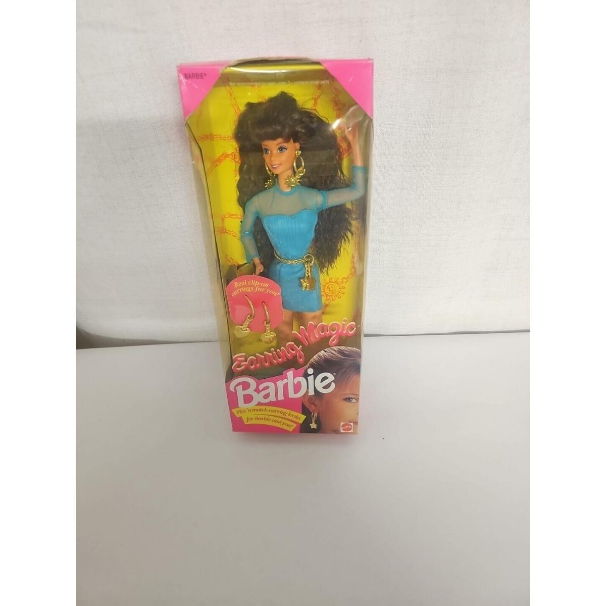 1992 Mattel Earring Magic Barbie Brunette 10255 Nrfb