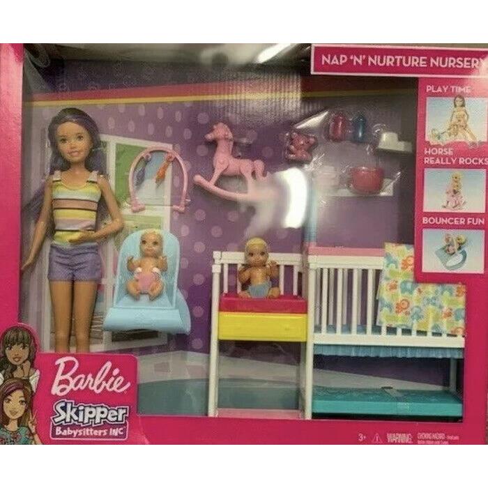 Barbie Babysitters Playset and Skipper Doll and Babies