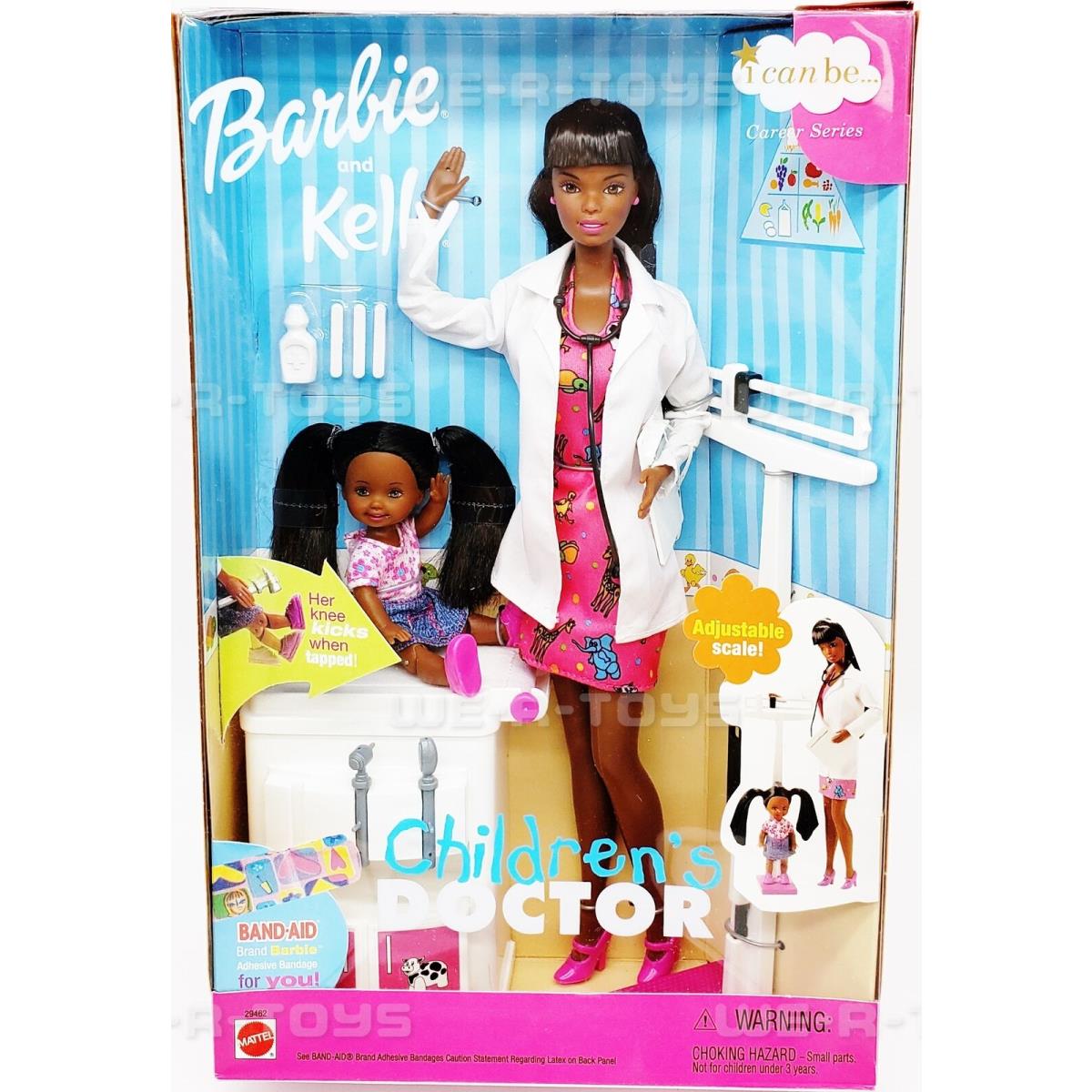 Barbie Kelly Children`s Doctor African American Dolls Mattel 2000 No. 29462