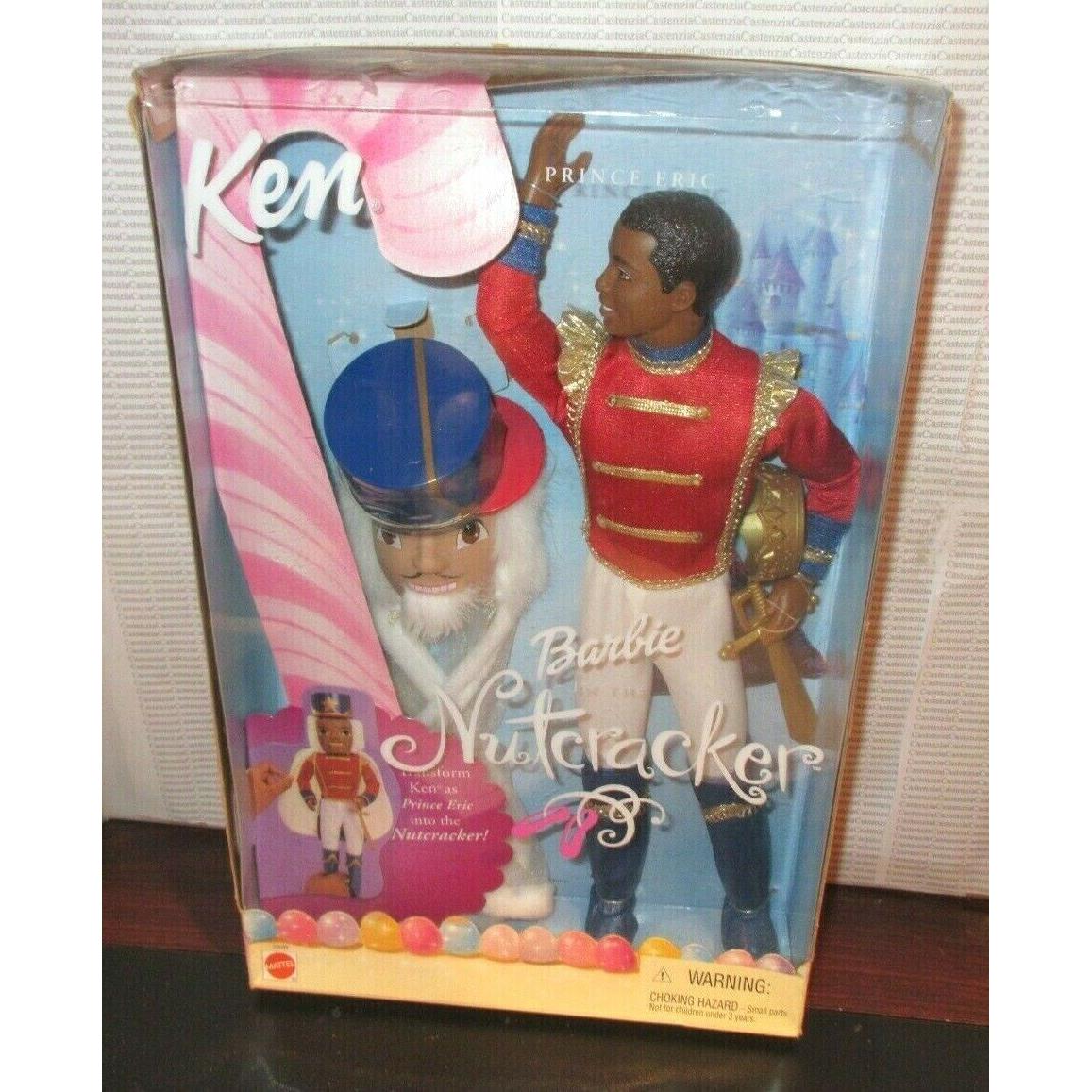 Nrfb 2001 Mattel AA Prince Eric African American Ken Nutcracker Doll 52689