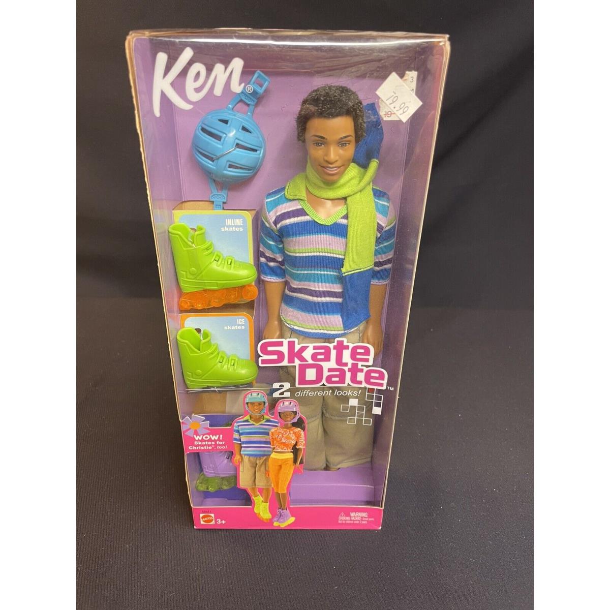 Skate Date Ken Mattel 2002 African American AA