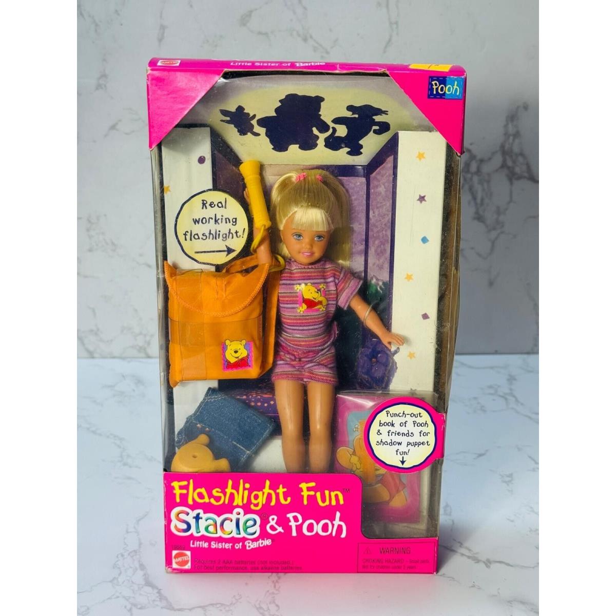 Vintage 1997 Flashlight Fun Stacie Pooh Doll Little Sister of Barbie 19669