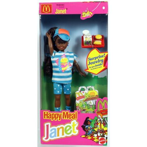 Mcdonald s Happy Meal Janet Doll 11477 Never Removed From Box 1993 Mattel Inc