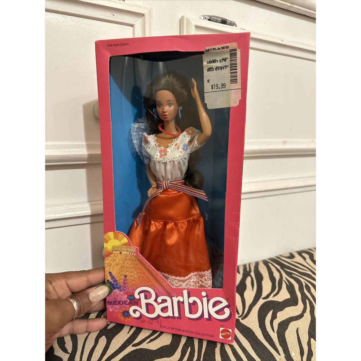 Mattel Mexican Barbie Doll 1917 Vintage 1988 Dolls of The World