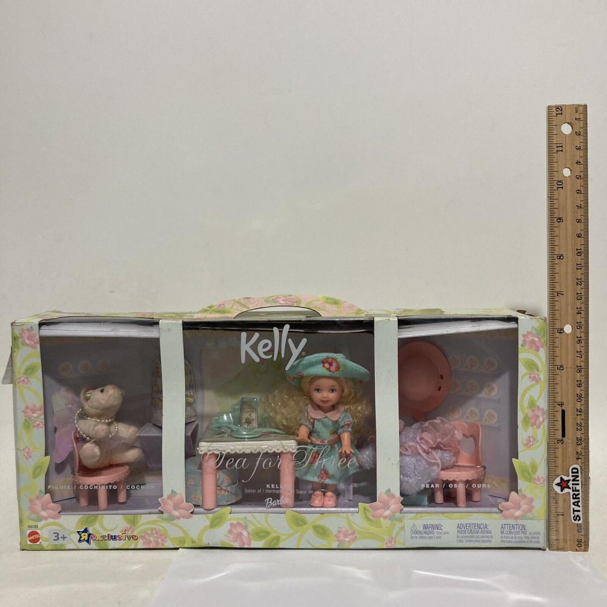 Barbie Tea For Three Kelly Doll Toy s R Us Exclusive Figure Playset Boxwear See