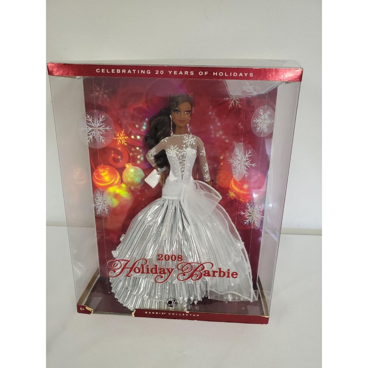 2008 Holiday Barbie Nrfb Christmas Carol African American 20 Year Celebration