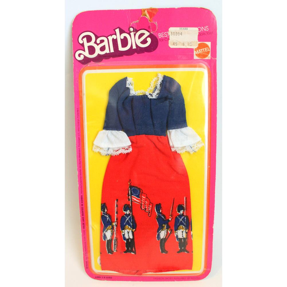 1975 Barbie Doll Best Buy Fashion Package Centennial Soldier Patriotic