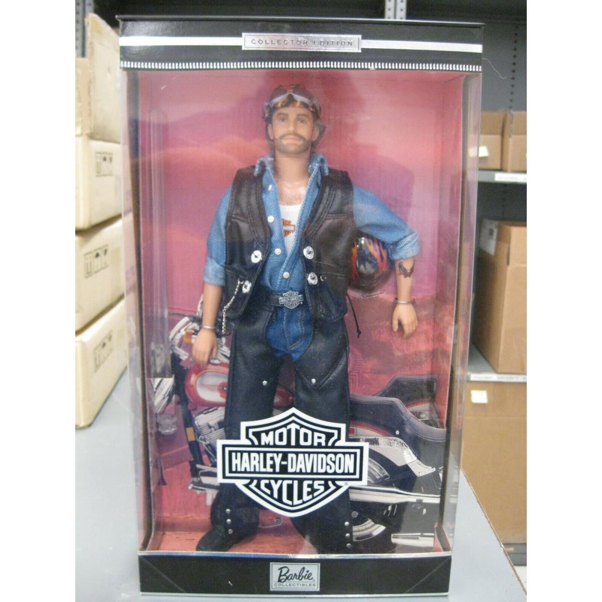 1999 Barbie Collector Harley-davidson 2 Ken w/ Tattoo Born to Ride 25638