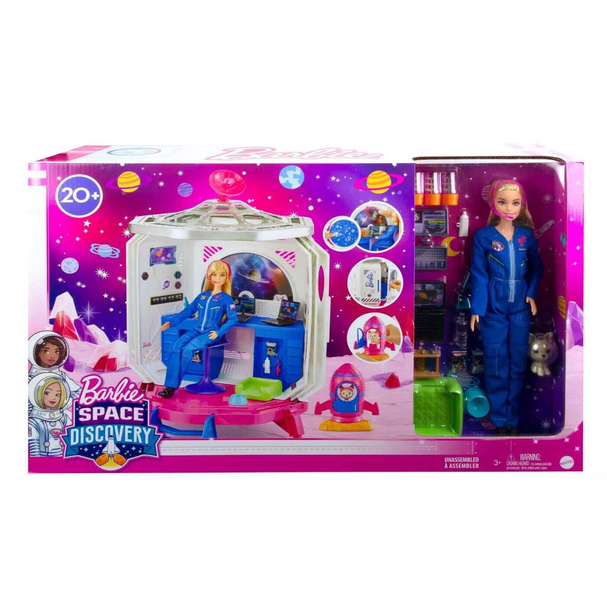 Barbie Space Discovery Doll and Space Station Playset w/ Blonde Doll 2021